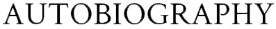 Autobiography