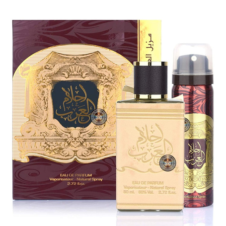 Zestaw Ahlam Al Arab EDP spray 80ml + DEO spray 50ml	