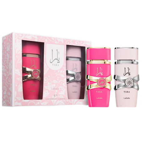 Zestaw 5th Anniversary Edition Yara woda perfumowana spray 100ml + Yara Candy woda perfumowana  spray 100ml